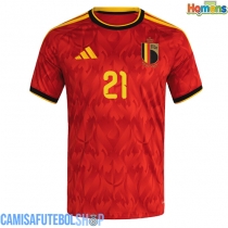 Camisa de time de futebol Bélgica Timothy Castagne #21 Replicas 1º Equipamento Mundo 2026 Manga Curta